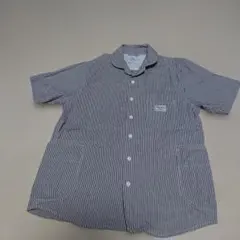 coen ストライプ 半袖シャツ S