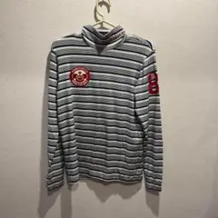パーリゲイツ メンズ ソフトタッチ ロングスリーブ モックネックシャツ サイズ3