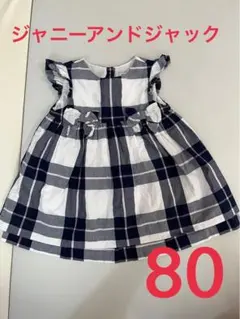 12-18m/ジャニーアンドジャック　チェック柄ワンピース