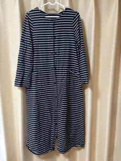 ベルメゾン　マタニティパジャマ M-Lサイズ　ネイビーボーダー