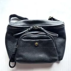 中古美品）蔵前 ren 2way ショルダーバッグ ゴートレザー ネイビー 