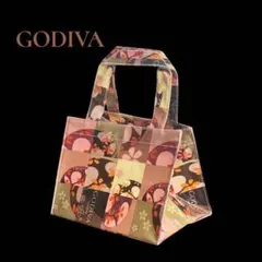 GODIVA ゴディバ　ミニトートバッグ　ランチバッグ　ロゴ入り　花柄　弁当入れ