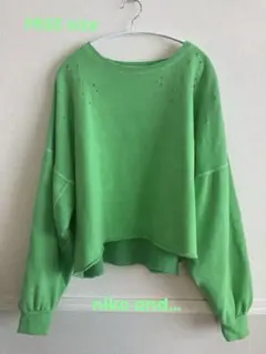 niko and ...ピグメントダメージビッグプルオーバー　フリーサイズ＊美品