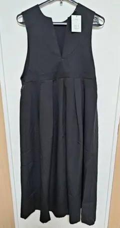 【新品未使用】グレイル プリーツ切替ジャンパースカート ブラック Fサイズ