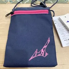 MIZUNO ネックポーチ 63JMB51387 ネイビー×ピンクのサムネイル