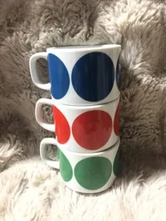 イッタラ Helle ヘレ テラコッタ & ターコイズ マグカップ 2個セット 