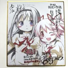 魔法少女まどか⭐︎マギカ　映画　叛逆の物語　色紙　暁美ほむら　鹿目まどか