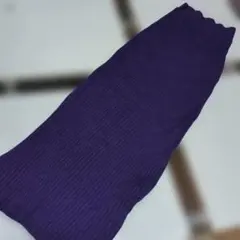 emmi パープル リブ編み タイトスカート サイズ0