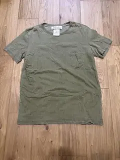 REMI RELIEF レミレリーフ　オリーブグリーン ポケットTシャツ