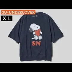 【新品】GU×UNDERCOVER スヌーピー Tシャツ XL ネイビーのサムネイル
