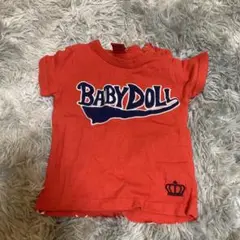 BABYDOLL 赤 Tシャツ 星柄80