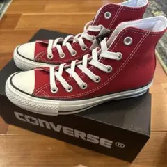 신품 미사용 品 コンバース オールスター ハイカット 赤 23cm