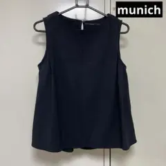 munich ミューニック　デザイン　タンクトップ　ノースリーブ　フォーマル　黒のサムネイル