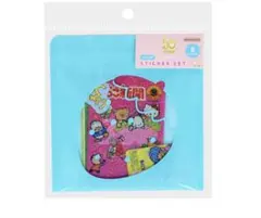 【新品未使用】サンリオキャラクターズ シール ケース入り いちご新聞 ブルー