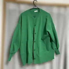 LOWRYS FARM グリーンカーディガン