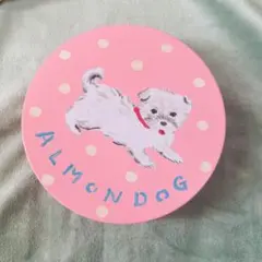 ALMONDOG ピンクドット空き缶