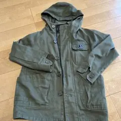 オリーブグリーン フード付き ジャケット Lサイズ - メルカリ