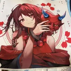 yukiaim 鬼 マウスパッド 白