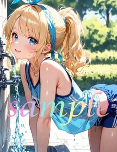 c1046 かわいい イラスト A4ポスター アニメ