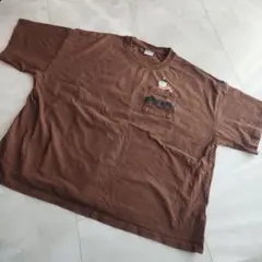 ドラえもん　ジャイアン　Tシャツ　茶色　4L　大きいサイズ　タケコプター