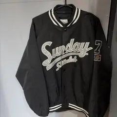 SUNDAY SKATE CLUB スタジャン ブラックのサムネイル