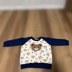MIKI HOUSE クマ柄 トレーナー