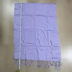 【新品未使用】sion KOBE 薄紫 ストール フリンジ付き