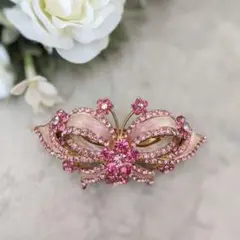 バレッタ★ヘア クリップ★夜会巻き コーム★髪飾り★蝶★結婚式★バングル