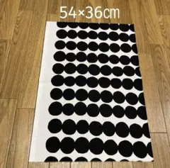 【正規品】54×36㎝ マリメッコ生地 ラシィマット (ブラック)