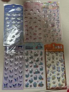 サンリオ　ぷくっとシール　6枚セット