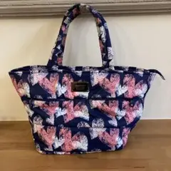 VOYAROVA ハート柄トートバッグ ネイビー
