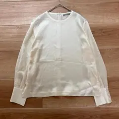 1回着用美品 セオリーリュクス HEAVY PEARL とろみブラウス38サイズ