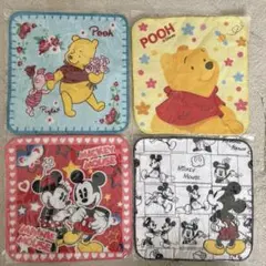 Disney プチタオル 4枚セット