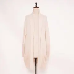 美品 ポールスミスブラック ロングカーディガン 薄ピンク サイズM*JD45