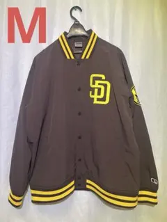 ☆美品☆サンディエゴ パドレス ナイロン スタジアムジャケット M ブラウン