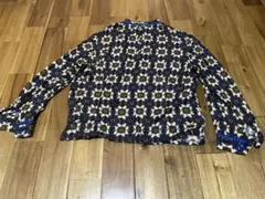 最終見切り▶︎花柄 長袖カットソー▶︎ネイビー/ホワイト着用回数少ない美品！古着女子