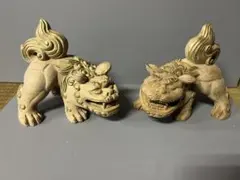 特別価格　一点物　木彫り 獅子像 一対 彩色 特別価格 一点物 木彫り 獅子像 一対 彩色 | Mercari