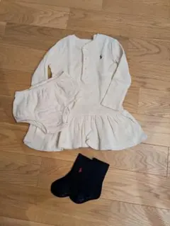 Ralph Lauren 12M ワンピースと靴下セット