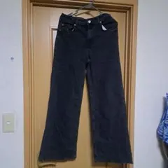 ダークグレー ストレートレッグデニム US6