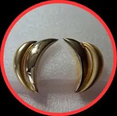 イヤリング三日月2つ風即購入OKゴールド