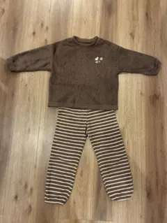 スヌーピー フリース　モコモコ　ふわふわ　パジャマセット　120㎝