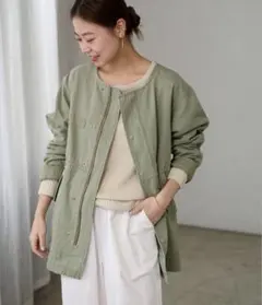 オリーブグリーン ミリタリージャケット