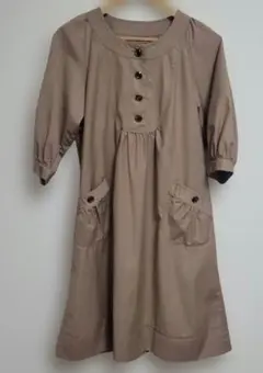 Ray Beams ベージュ 七分袖 ワンピース