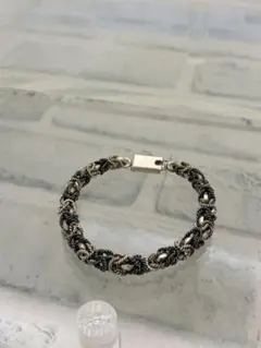 70s ヴィンテージ メキシカンジュエリー ヘビー ロープ ビザンチン 