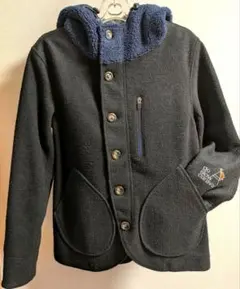 go slow caravan ゴースローキャラバン フードジャケット ウール混