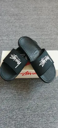 Stussy❌Nike Benassi ナイキ ベナッシ ステューシー サンダル cw2787-001_2.jpg