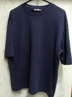 値下げ_ユニクロUNIQLOU_エアリズムコットンオーバーサイズTシャツ/5分袖