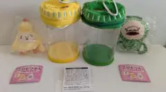 ガチャガチャ　こびとづかんのぬいぐるみ 3 & 限定 虫かごポーチ2個ずつセット