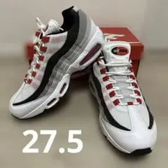 【新品27.5】NIKE AIR MAX 95 WHITE/RED/GREY