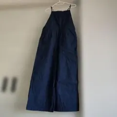 ダークブルー デニムオーバーオール